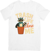 Thumbnail for Trash Life Chose Me Raccoon T-Shirt | Funny Retro Animal Graphic Tee | Quirky Humor Gift