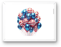 Thumbnail for Patriotic Balloon Bouquet Wall Art | American Flag Balloons Print | 4th Of July Decor Gift