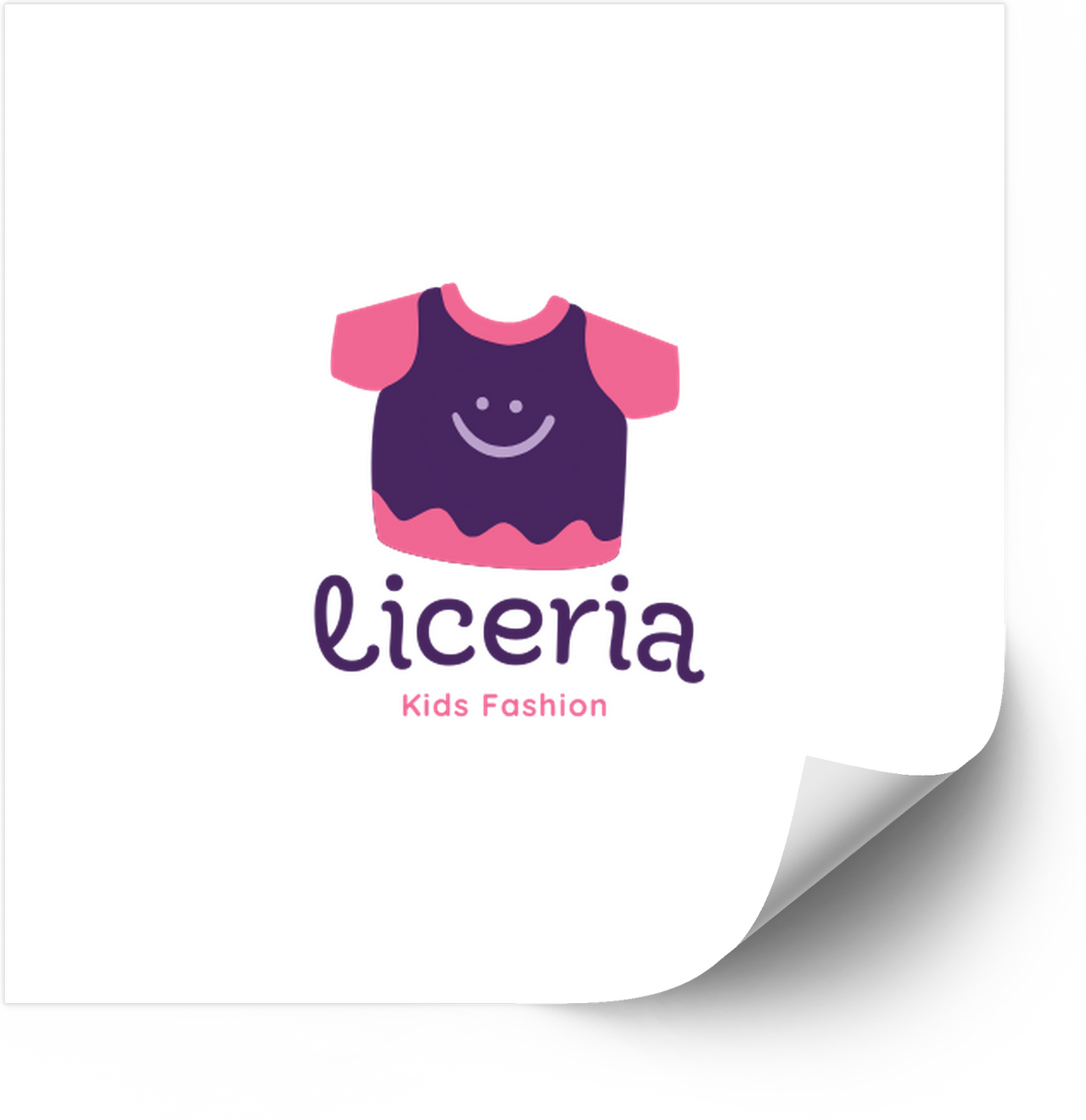 Kids Fashion Tee Logo Cute Pink Apparel Vinyl Sticker Decal
