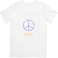 Thumbnail for Peace Sign T-Shirt | Pastel Minimalist Peace Symbol Graphic Tee | Hippie Boho Gift