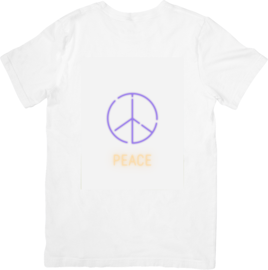Peace Sign T-Shirt | Pastel Minimalist Peace Symbol Graphic Tee | Hippie Boho Gift