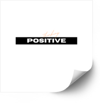 Thumbnail for Thinking Positive Bold Motivational Quote Minimalist Inspirational Vinyl Sticker