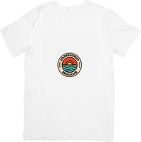 Thumbnail for Golden Sunset Beach Club Retro Coastal Badge Graphic Tee Beach Lover Gift