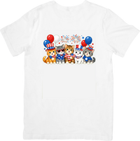Thumbnail for Patriotic Cats Fourth of July Cute Patriotic Cat Lover Graphic Tee Independence Day Gift