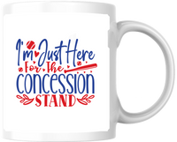 Thumbnail for Concession Stand Baseball Mug | Funny Patriotic Sports Coffee Mug | Baseball Mom Gift