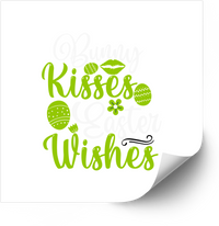 Thumbnail for Bunny Kisses Easter Bold Patriotic Cute Floral American Spring Vinyl Sticker