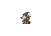 Thumbnail for Steampunk Gnome Throw Pillow | Whimsical Mushroom Adventurer Decorative Pillow | Fantasy Home Gift
