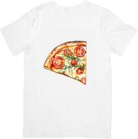 Thumbnail for Watercolor Pizza Slice T-Shirt | Cheesy Tomato Foodie Graphic Tee | Pizza Lover Gift