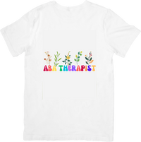 Thumbnail for ABA Therapist Wildflower T-Shirt | Colorful Floral Rainbow Graphic Tee | Therapy Appreciation Gift