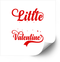Thumbnail for Little Valentine Sticker | Red Script Lettering Vinyl Decal | Cute Valentine's Day Gift